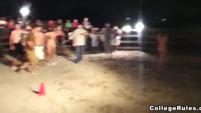 Sloppy Drunk Brunette Sucks Cock Hard Before Riding It Wildly