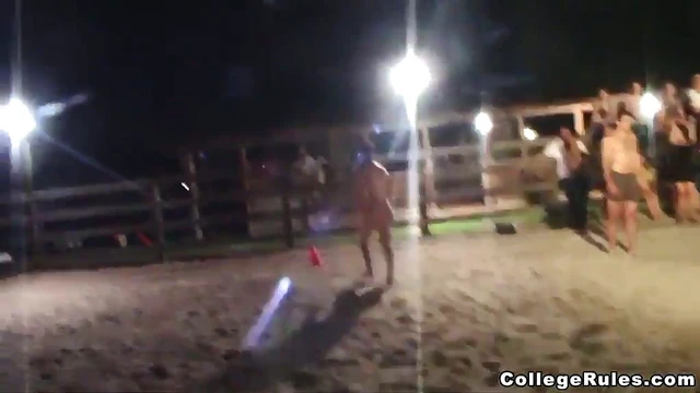 Sloppy Drunk Brunette Sucks Cock Hard Before Riding It Wildly