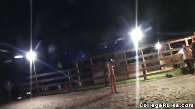 Sloppy Drunk Brunette Sucks Cock Hard Before Riding It Wildly