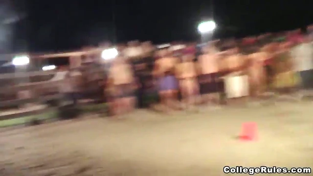 Sloppy Drunk Brunette Sucks Cock Hard Before Riding It Wildly