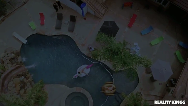 Kylie Rocket & Mia Moore Join Interracial Poolside Group Fuck Festivities