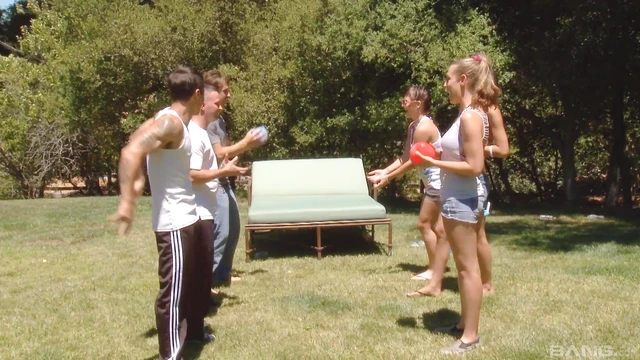 Lusty Friends Surprise Tempting Lyla Storm With Hot Group Sex Action