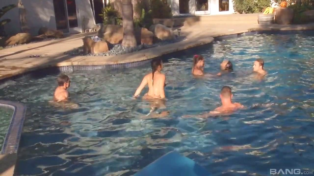 Lusty Friends Surprise Tempting Lyla Storm With Hot Group Sex Action