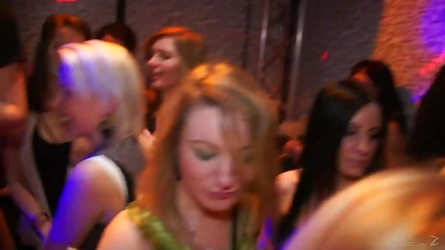 Excited Bridesmaids Group Fuck Wildly at Pre-Wedding Party Nightclub Orgy