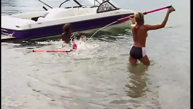 Blonde Beauties in Bikinis Enjoy Steamy Group Sex by the Sea Shores