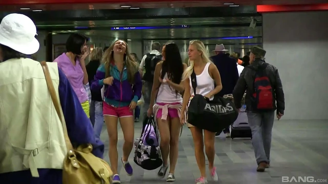 Smoking Hot Lesbians Play Seductively by the River's Edge Together