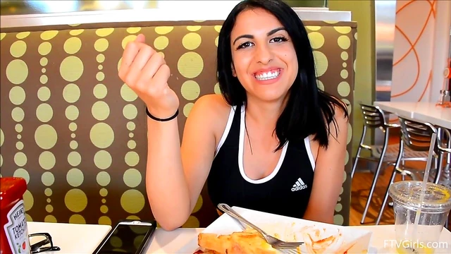 Cute Brunette Gets Super Horny from Fresh Outdoor Breeze