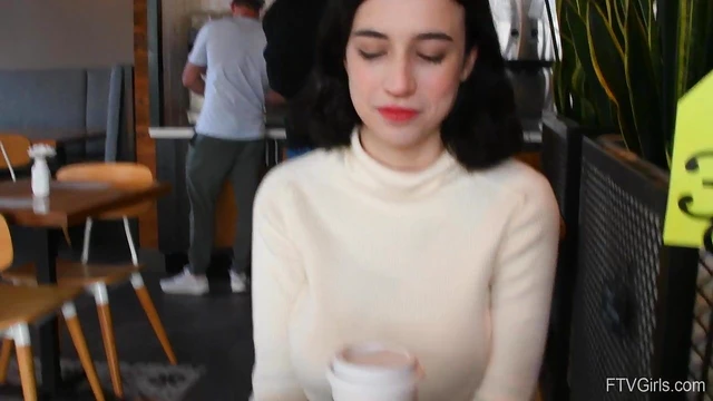 Sexy Solo Brunette Fingers Her Juicy Pussy and Moans Loudly