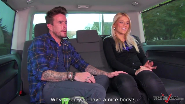 Blonde Kate Gets Fucked Hard by Stud During Car Ride Home