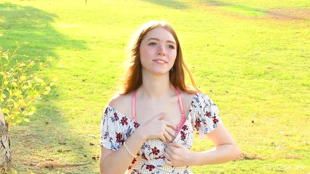 Myra's Stunning Park Solo Show: Fingering Her Pussy Until Orgasmic Bliss