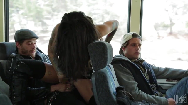 Passionate Couple Gets Wild With Steamy Sex On Busy Public Bus