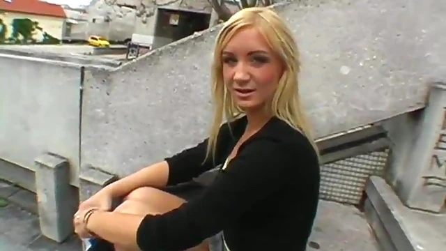 Stunning Blonde Delivers Impressive Blowjob Before Hardcore Public Sex Showdown