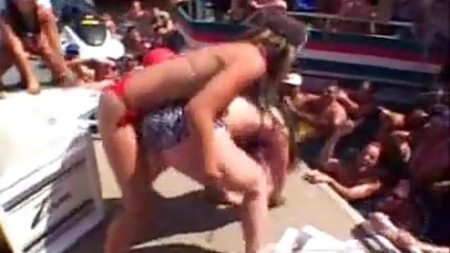Sexy Ladies Flaunt Their Bodies at Wild Street Party Orgy Fun