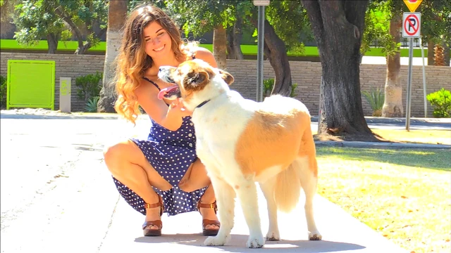 Curvy Brunette in Polka Dot Dress Teases & Shows Off Her Sexy Body