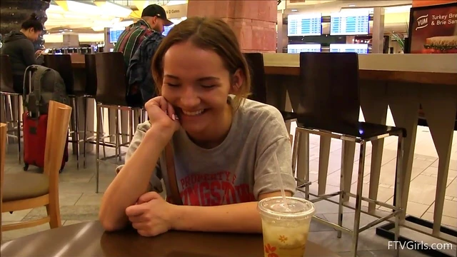 Blonde Teen Charlotte Shows Big Tits Publicly Before Getting Fucked Hard