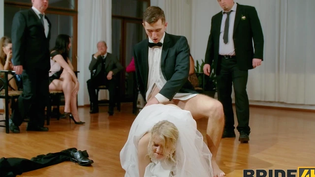 Kristy Waterfall Rides Lover Passionately While Spectators Watch Live Show