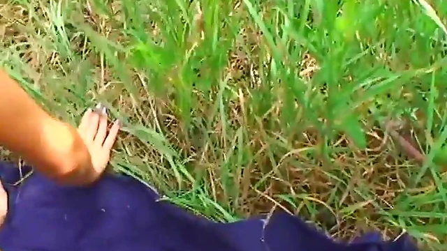 Hot Sex Outdoors: Fuck Her Ass Passionately While Lying On Grass