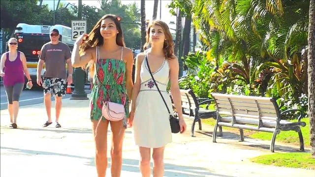 Public Passion: Lesbian Teen Couple Kisses and Teases Each Other