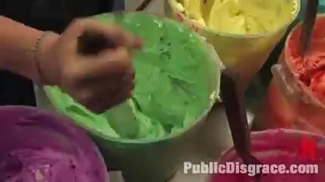 Sensual Brunette Enjoys Public Bondage Excitement & Passionate Sex Acts