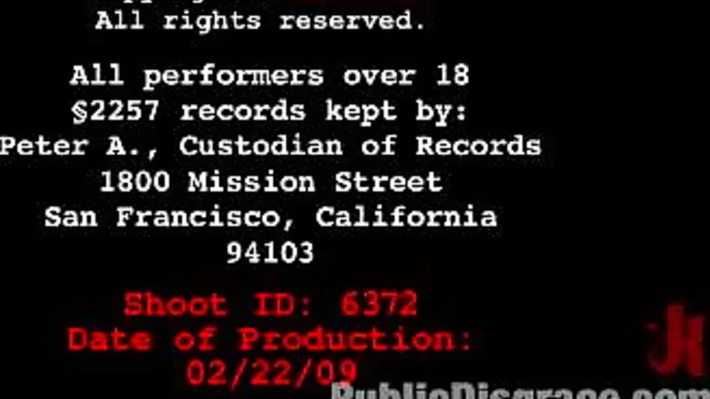 Sensual Brunette Enjoys Public Bondage Excitement & Passionate Sex Acts