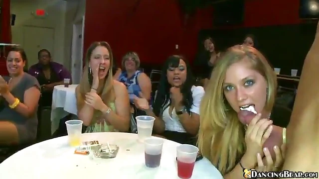 Sizzling Chicks Seduce With Oral Pleasure at Nightclub Orgies