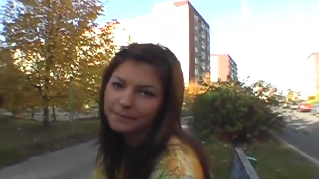 Sexy Lucy Provides Sensational Oral Pleasure Outdoors