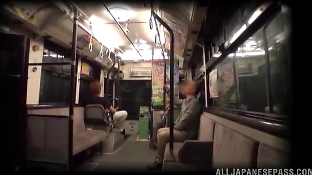 Passionate Japanese MILF Gets Fucked & Facials On Public Bus Ride