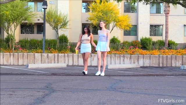 Eva & Violet Kiss Passionately While Exploring Each Other's Bodies Deeply