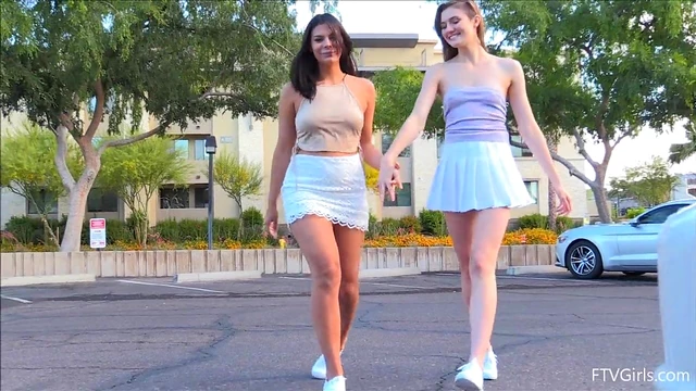 Eva & Violet Kiss Passionately While Exploring Each Other's Bodies Deeply