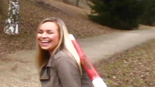 Exotic Czech Blonde Sluts It Out With Rough Public Sex Adventure