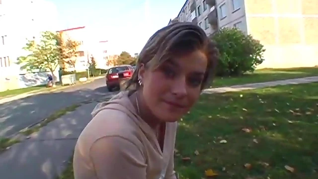 Beefy-Lipped Pussy Fucked Hard POV Style in Explicit Public Porn