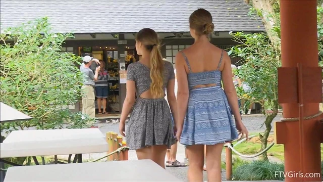 Travelling Duo: Nicole & Veronica Seduce Each Other With Teasing Touches