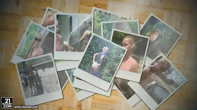 Kathia Nobili Flashes Her Ass Seductively at Zoo Visitors