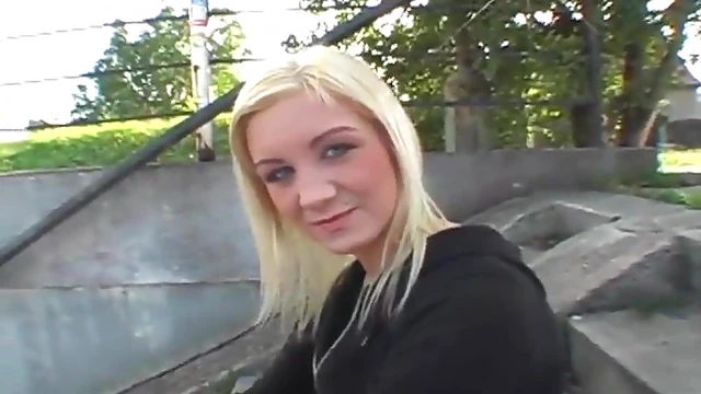 Blonde Teen Delivers Mind-Bending Blowjob in POV Action