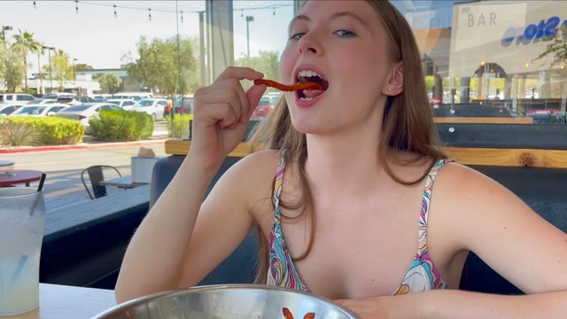 Shy Zoey Reveals Her Tits in Public For Some Naughty Fun