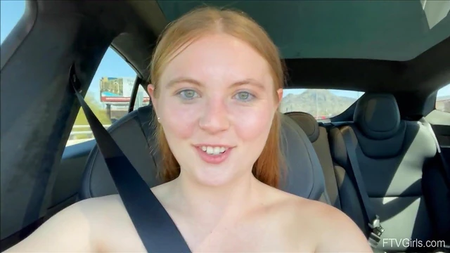 Shy Zoey Reveals Her Tits in Public For Some Naughty Fun