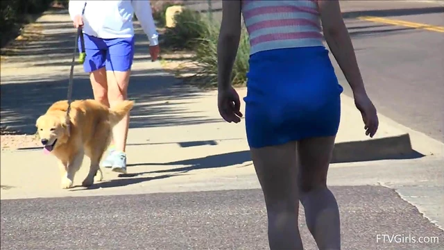 Seductive Roller Girl Flirts by Flashing Panties Publicly Upskirt