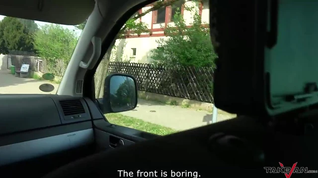 Sexy Tyna Talks Girls Into Stripping Inside Hot Car Encounter