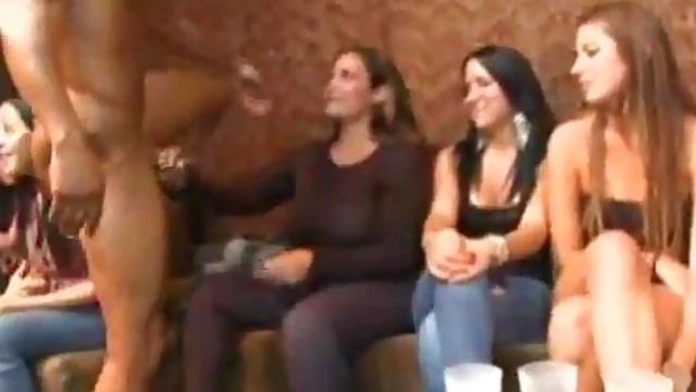 Horny MILF Craves Thick Ebony Cock at Steamy CFNM Orgy Party