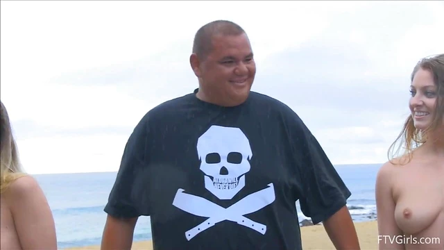 Nicole & Veronica Topless Beach Fun Leads to Hot Sex Moments