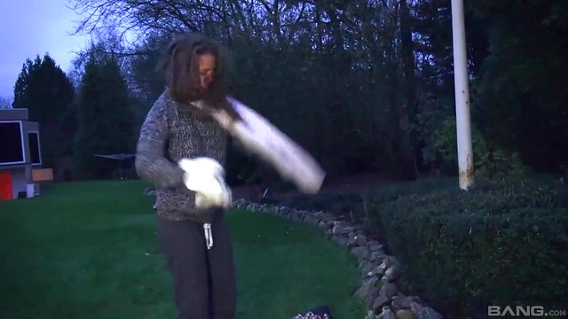 Seductive Bunny Baby Tempts Elderly Man into Heated Passionate Sex