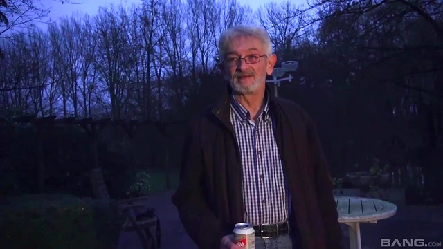 Seductive Bunny Baby Tempts Elderly Man into Heated Passionate Sex