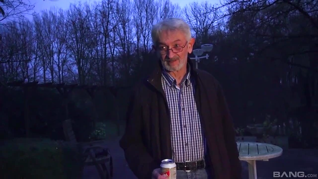 Seductive Bunny Baby Tempts Elderly Man into Heated Passionate Sex