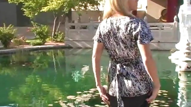 Sexy Alison Angel Shows Her Ass & Boobs To Excite Passersby On The Street