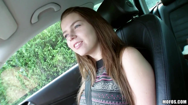 Teen With Long Hair In Bra Gets Pounded Hard During Car Fucking Scene