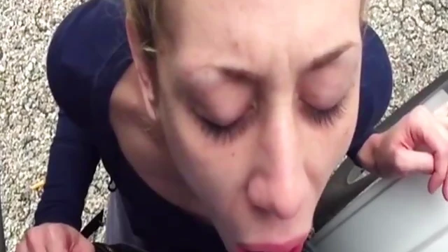 Outdoor Quickie Ends With Steamy Cum Swallow Action