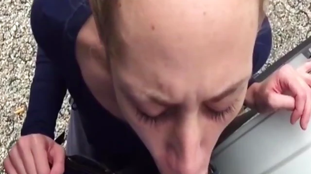 Outdoor Quickie Ends With Steamy Cum Swallow Action