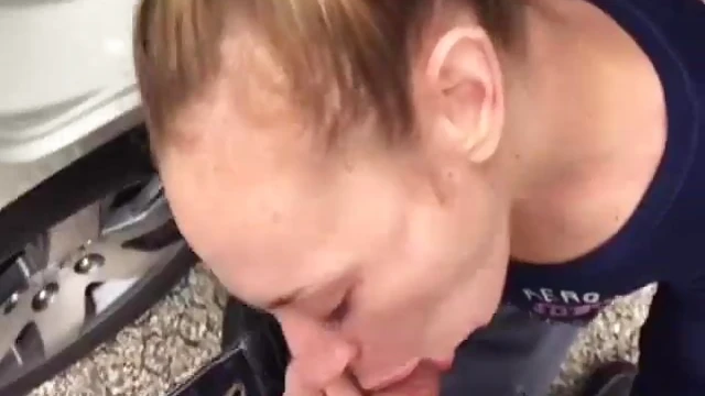 Outdoor Quickie Ends With Steamy Cum Swallow Action