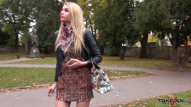 Blonde Karina Struggles but Tries Her Best With That Monster Cock