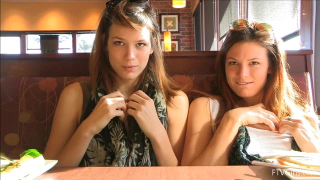 Sultry Girls Raylene & Romi Tease With Butt Flashing in Steamy Reality Clip